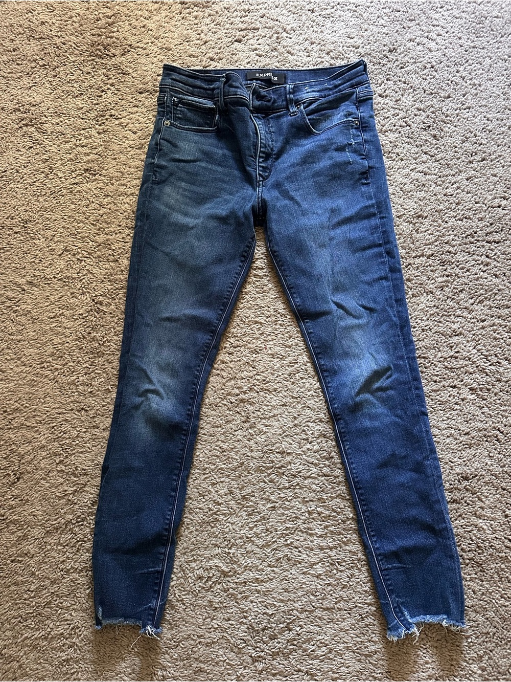 Express Men’s Dark Blue Skinny Jeans